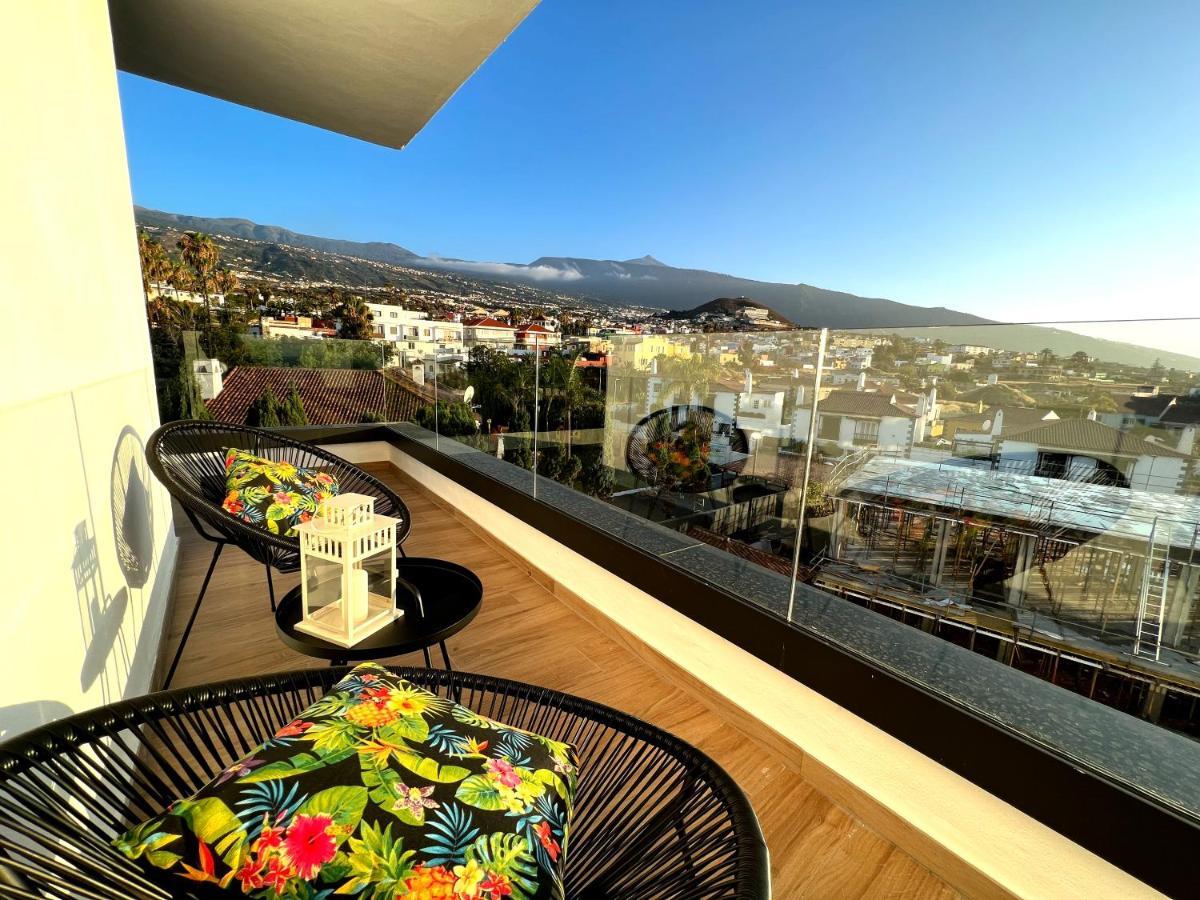 Lujoso Apartamento Completo, Piscina, Terraza Con Vistas Al Teide بويرتو ذي لا كروز المظهر الخارجي الصورة