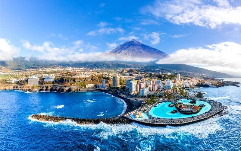 Lujoso Apartamento Completo, Piscina, Terraza Con Vistas Al Teide بويرتو ذي لا كروز المظهر الخارجي الصورة