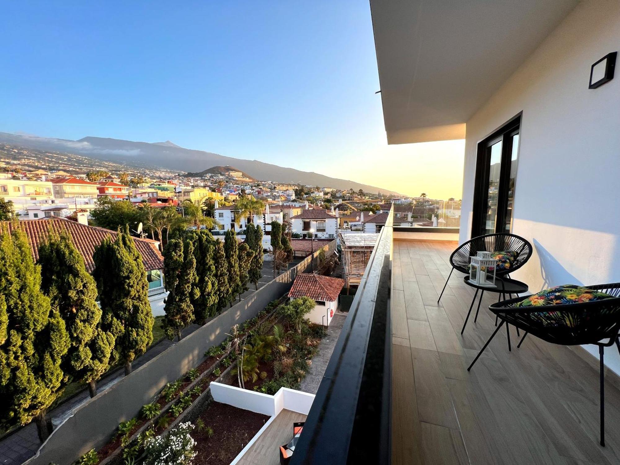 Lujoso Apartamento Completo, Piscina, Terraza Con Vistas Al Teide بويرتو ذي لا كروز المظهر الخارجي الصورة