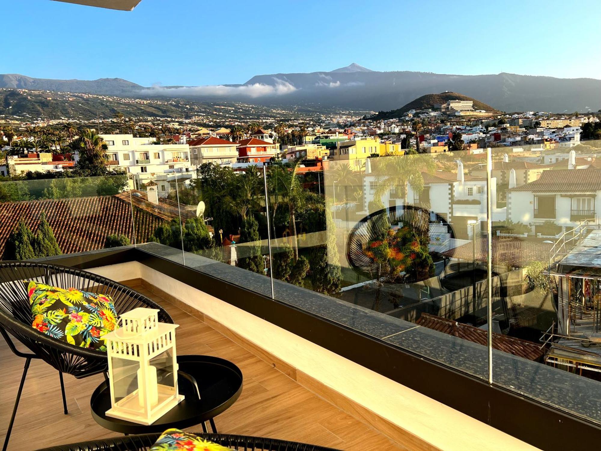 Lujoso Apartamento Completo, Piscina, Terraza Con Vistas Al Teide بويرتو ذي لا كروز المظهر الخارجي الصورة