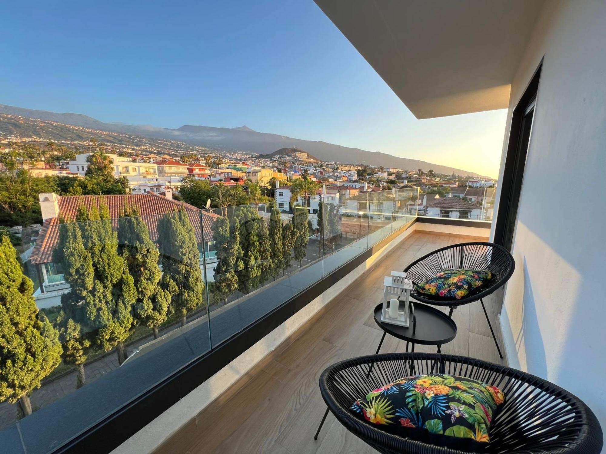 Lujoso Apartamento Completo, Piscina, Terraza Con Vistas Al Teide بويرتو ذي لا كروز المظهر الخارجي الصورة
